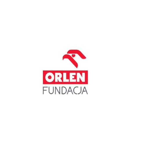 Logo Fundacji Orlen. Szkic głowy orła